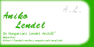 aniko lendel business card